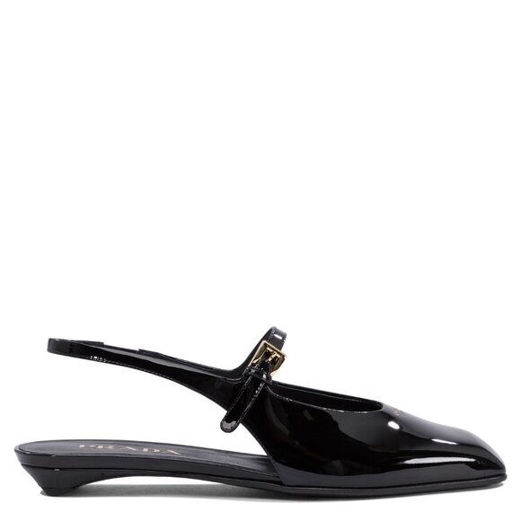 Prada Patent Leather Slingback Ballet Flats IT 39 Women - Picture 1 of 5